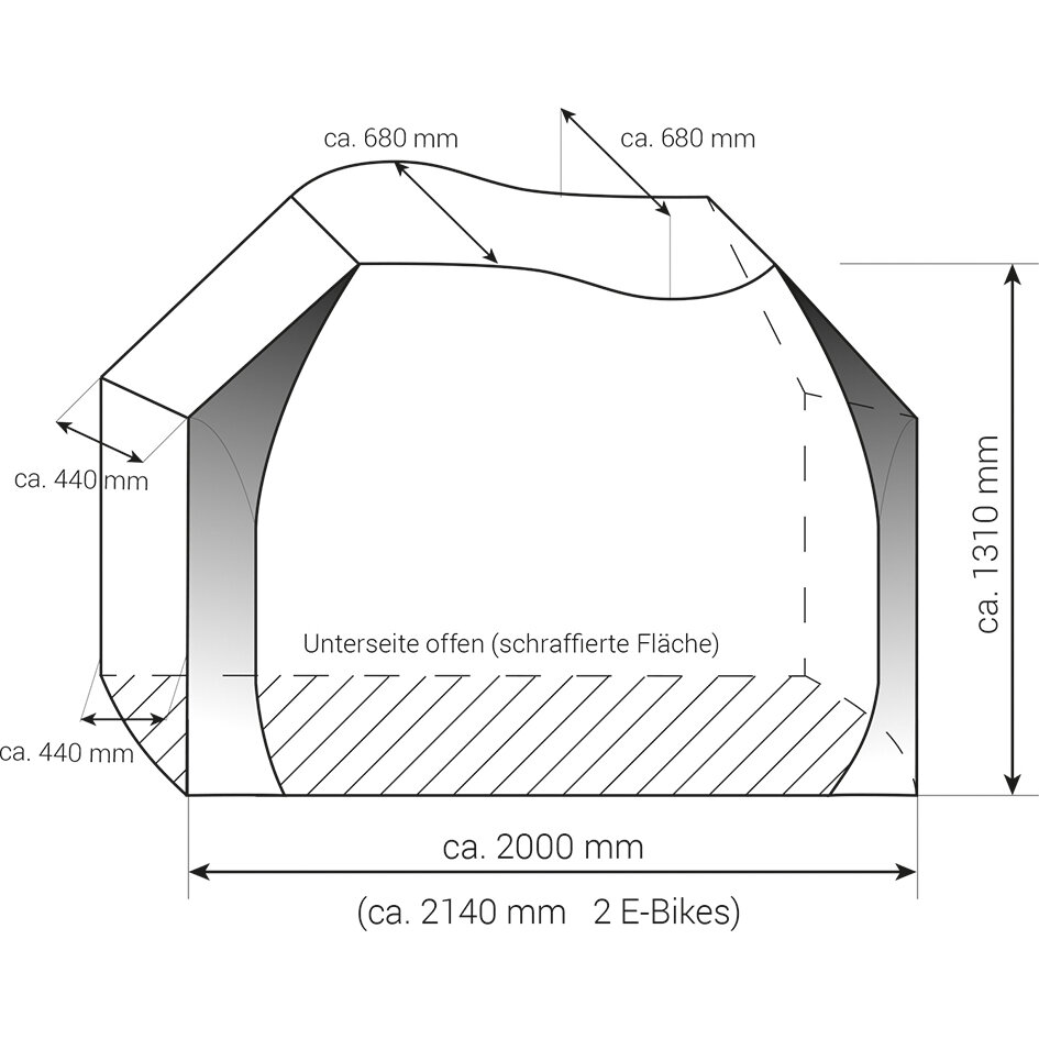 Hindermann Pokrowiec ochronny na rower uniwersalny Zwoo, na 2 rowery