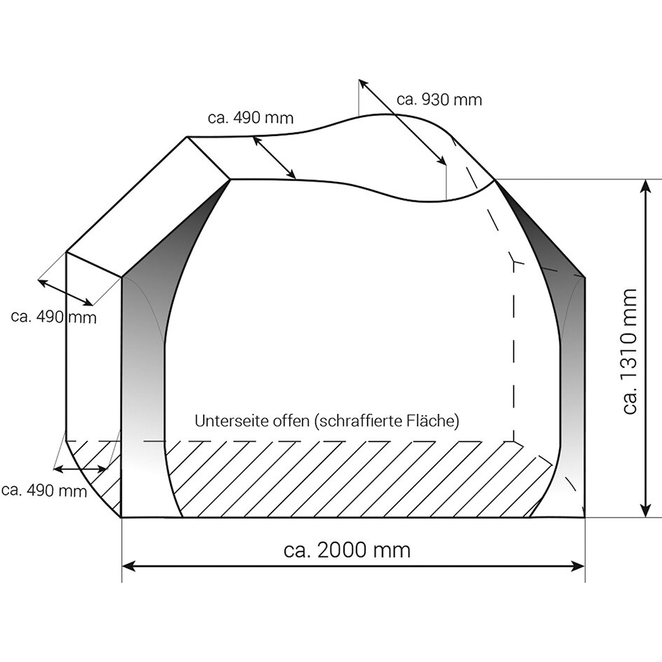 Hindermann Pokrowiec ochronny na rower uniwersalny Zwoo, na 3 rowery