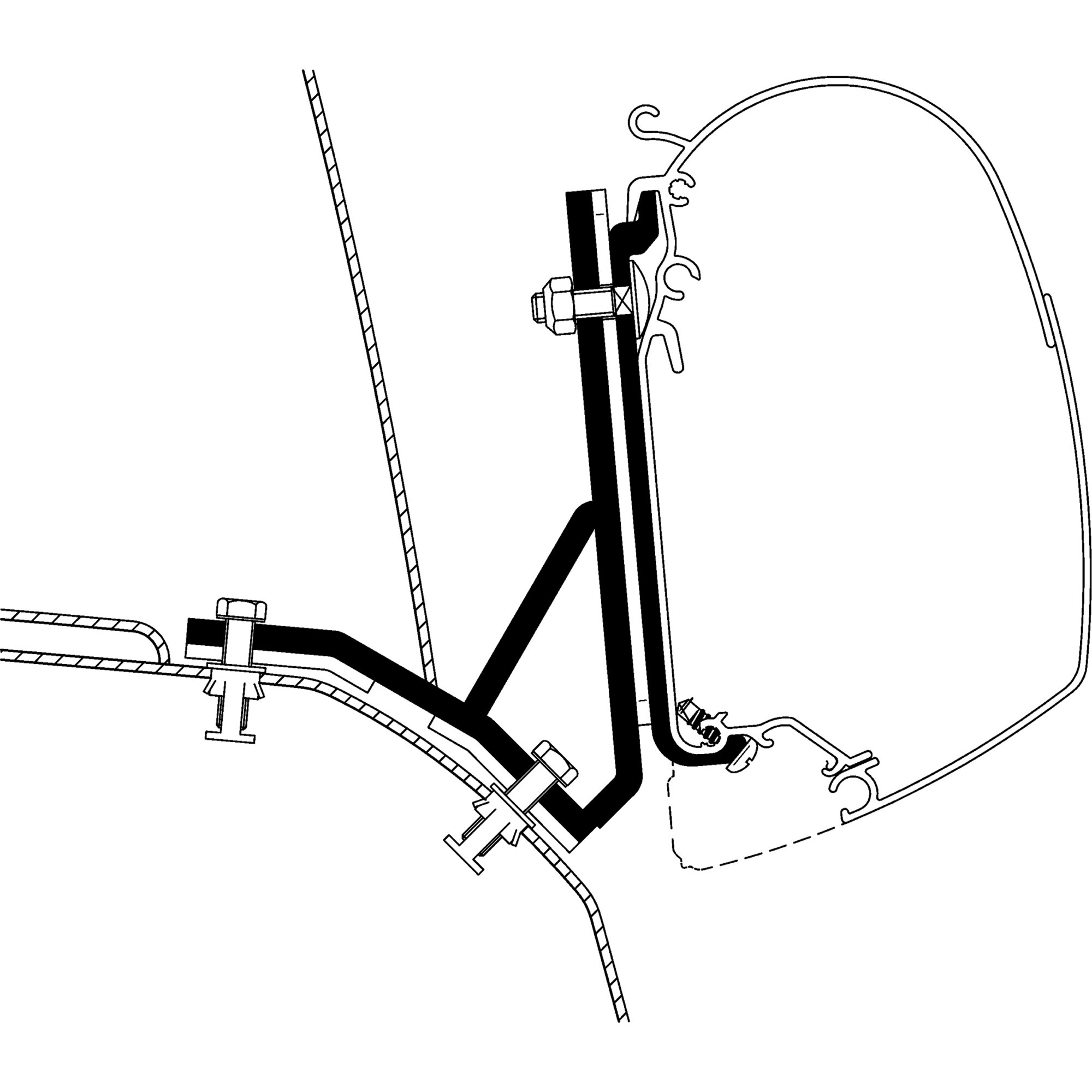 Thule Adapter dachowy Duato H1/Iveco H2 do serii TO 5