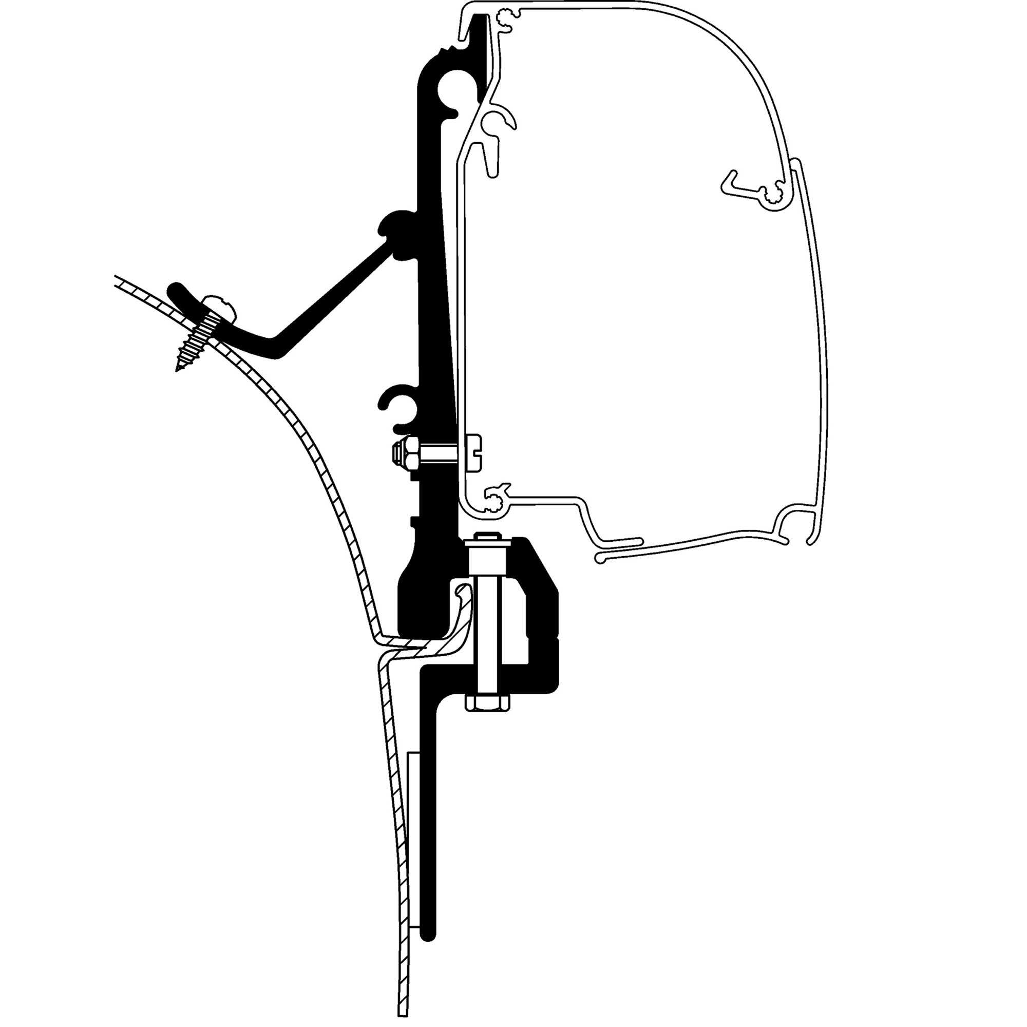 Thule Adapter do furgonetki do serii TO 5