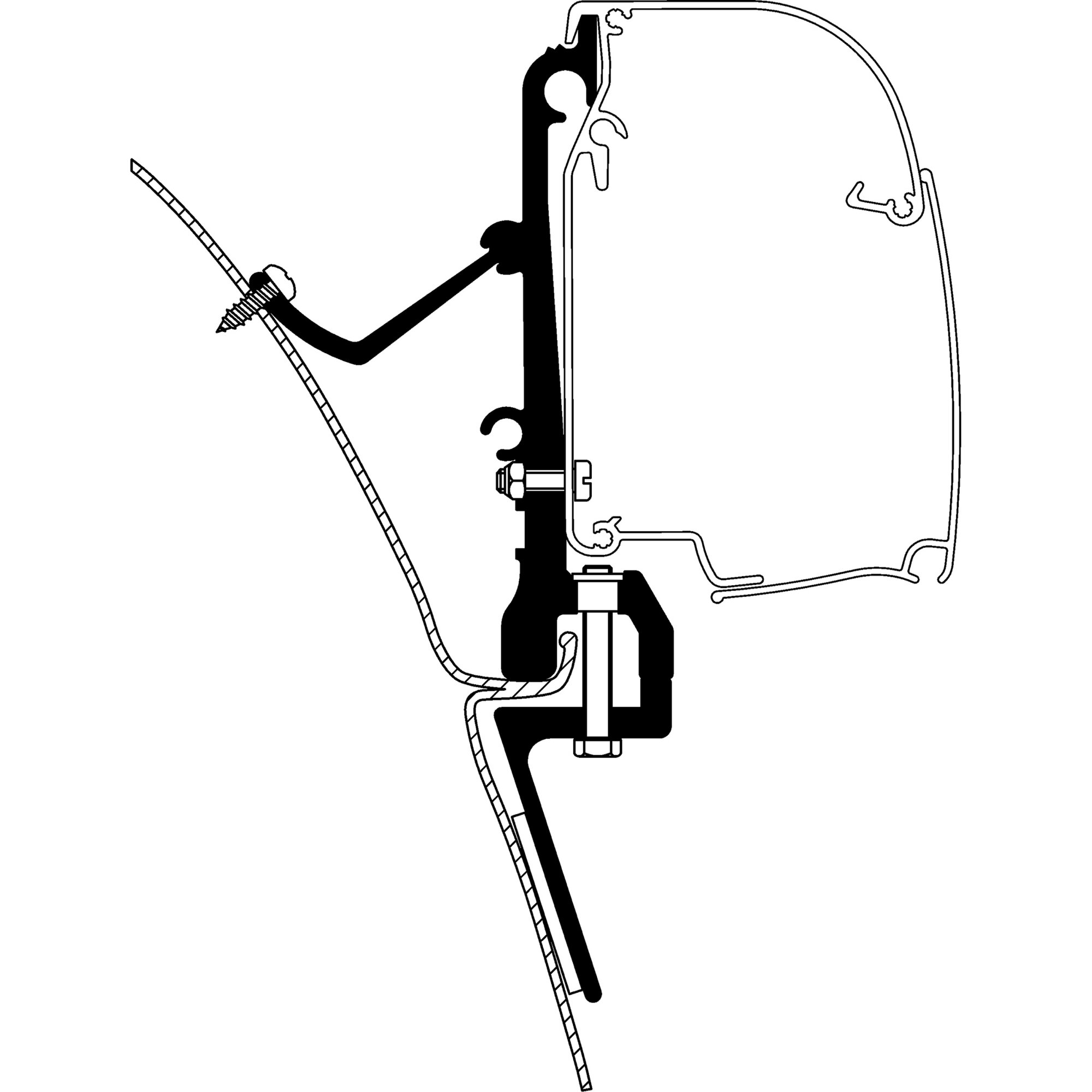 Thule Adapter do furgonetki do serii TO 5
