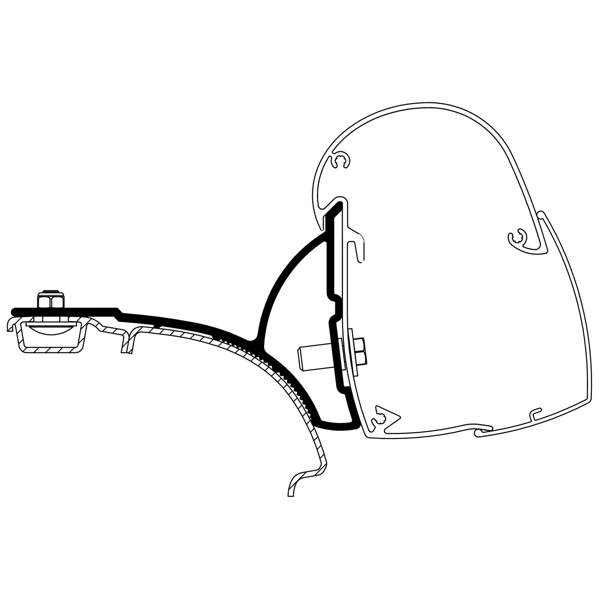 Thule Adapter VW T5/T6 do TO 5102