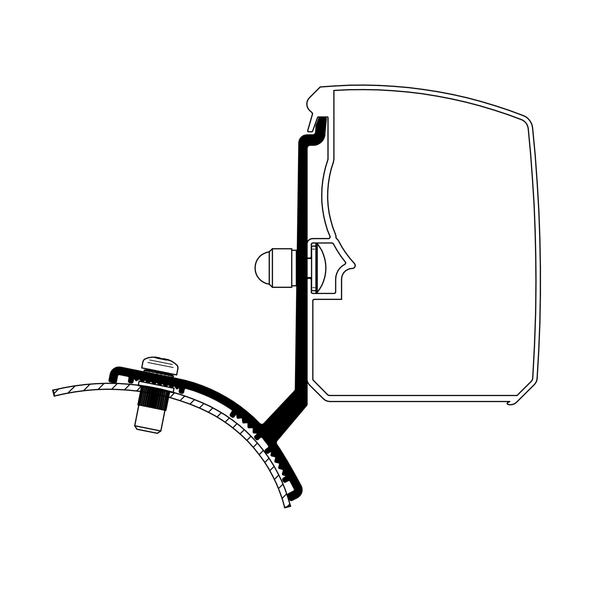 Thule Adapter Renault Trafic / Opel Vivaro / Fiat Talento / Nissan NV300 Minivan do Thule 3200