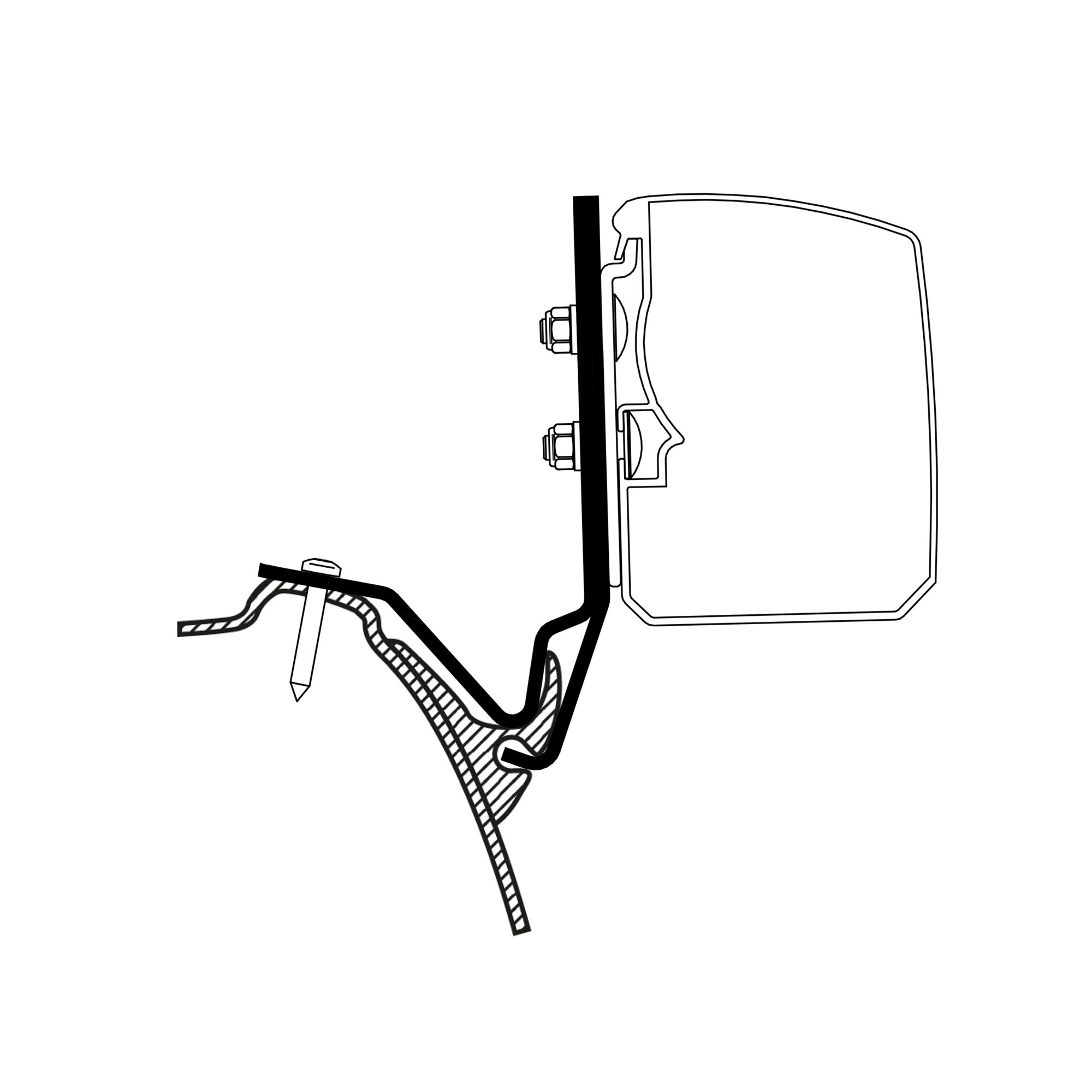 Thule Adapter Westfalia Kepler One/Five/Six do Thule 3200