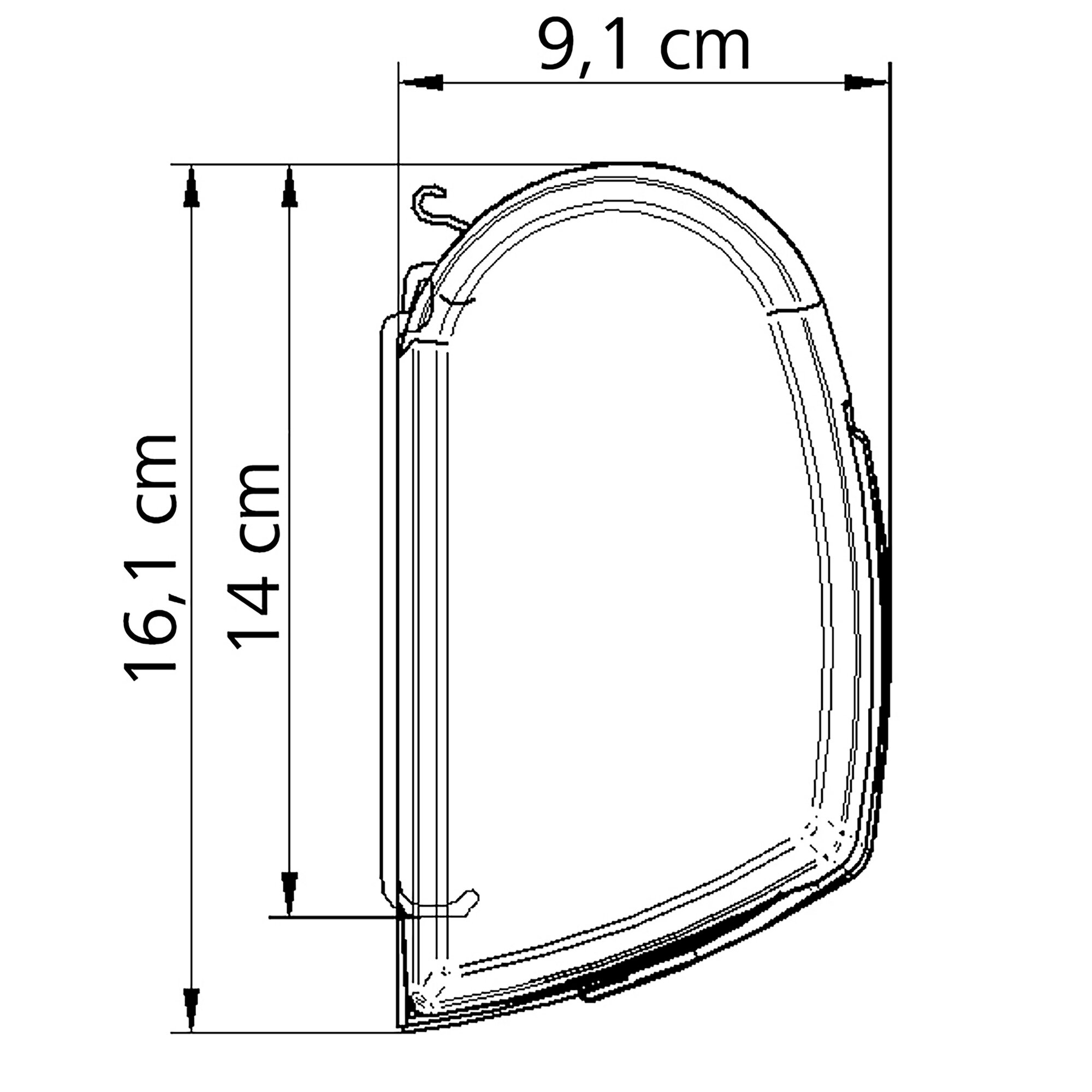 Thule Markiza Thule Omnistor 5200, biała, 4,50 m, szafirowo-niebieska