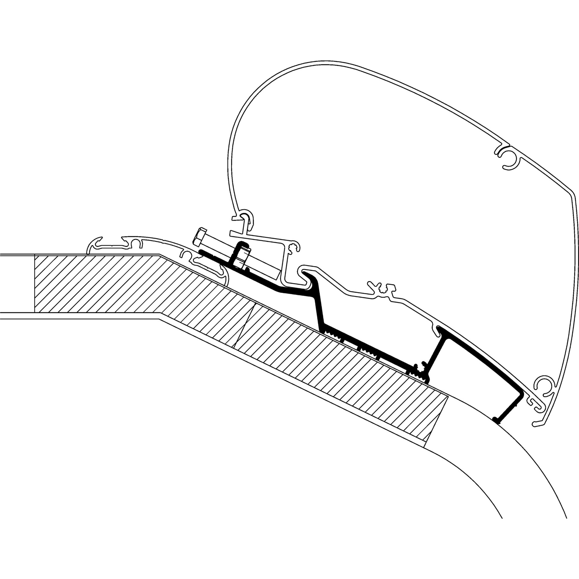 Thule Adapter dachowy LMC Liberty TI/TEC do serii TO 6 i 9, 4,50 m