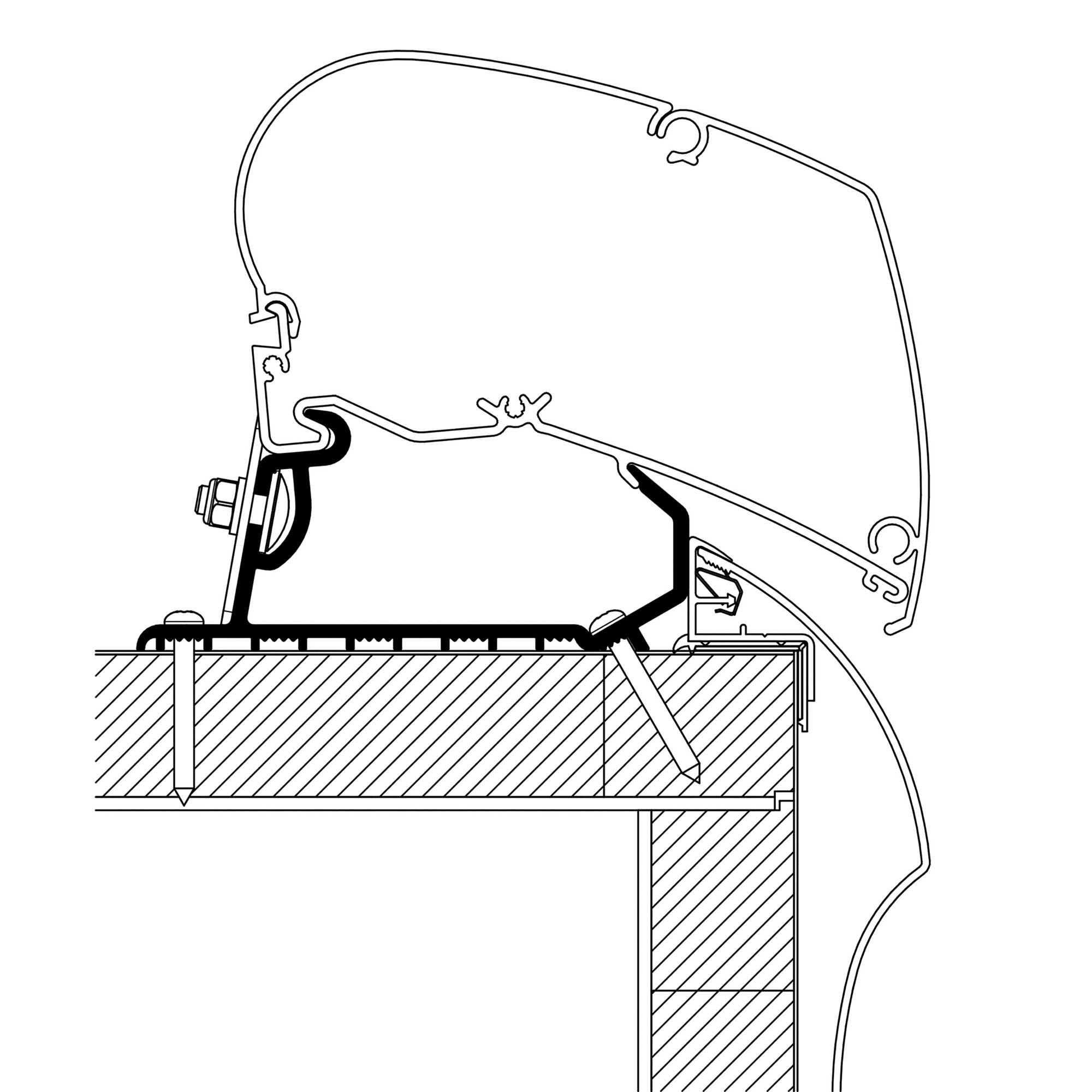 Thule Adapter Hobby Optima Deluxe/Premium do serii TO 6 i 9
