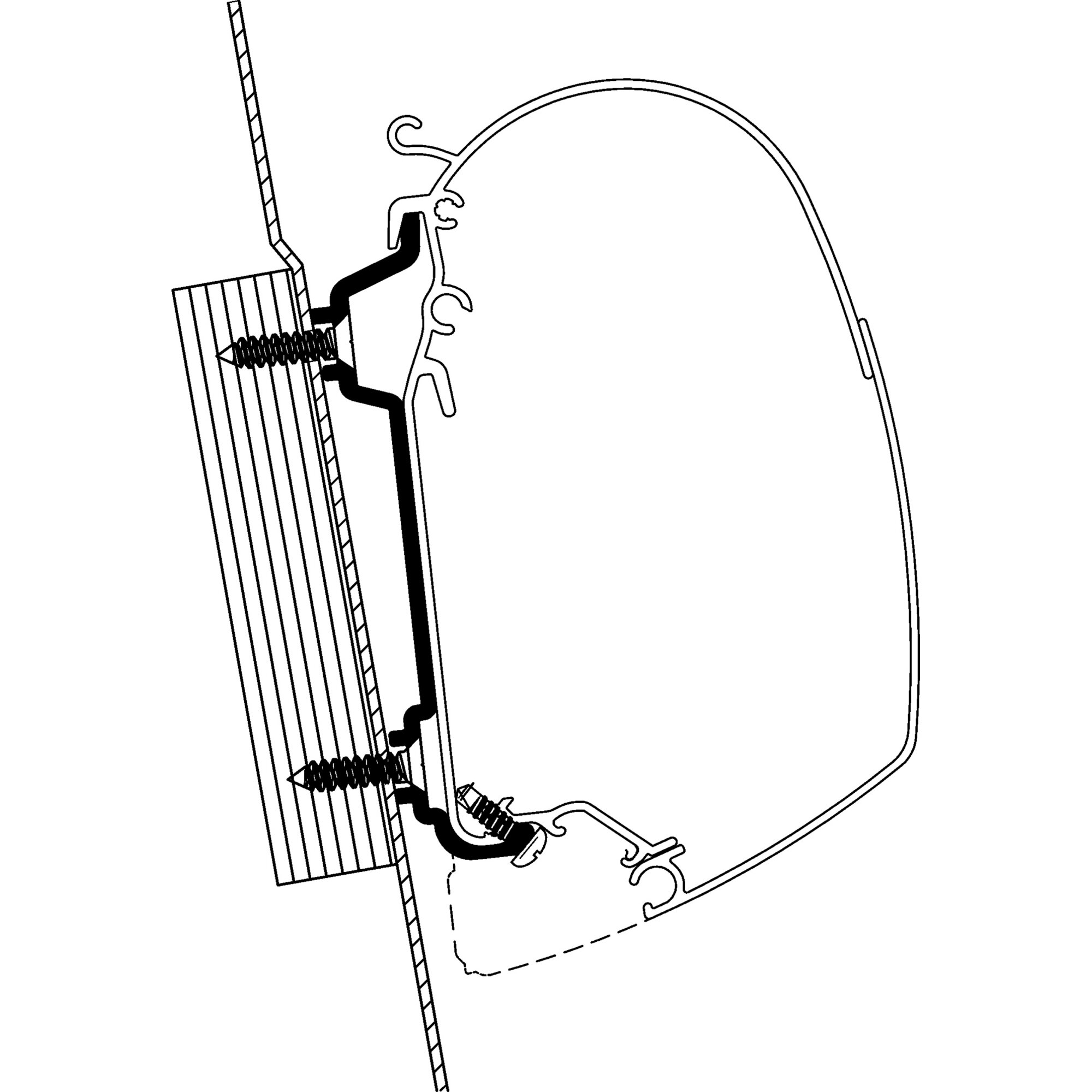 Thule Adapter do Forda Transita produkowanego do 2014/04 Wysoki dach do serii TO 5