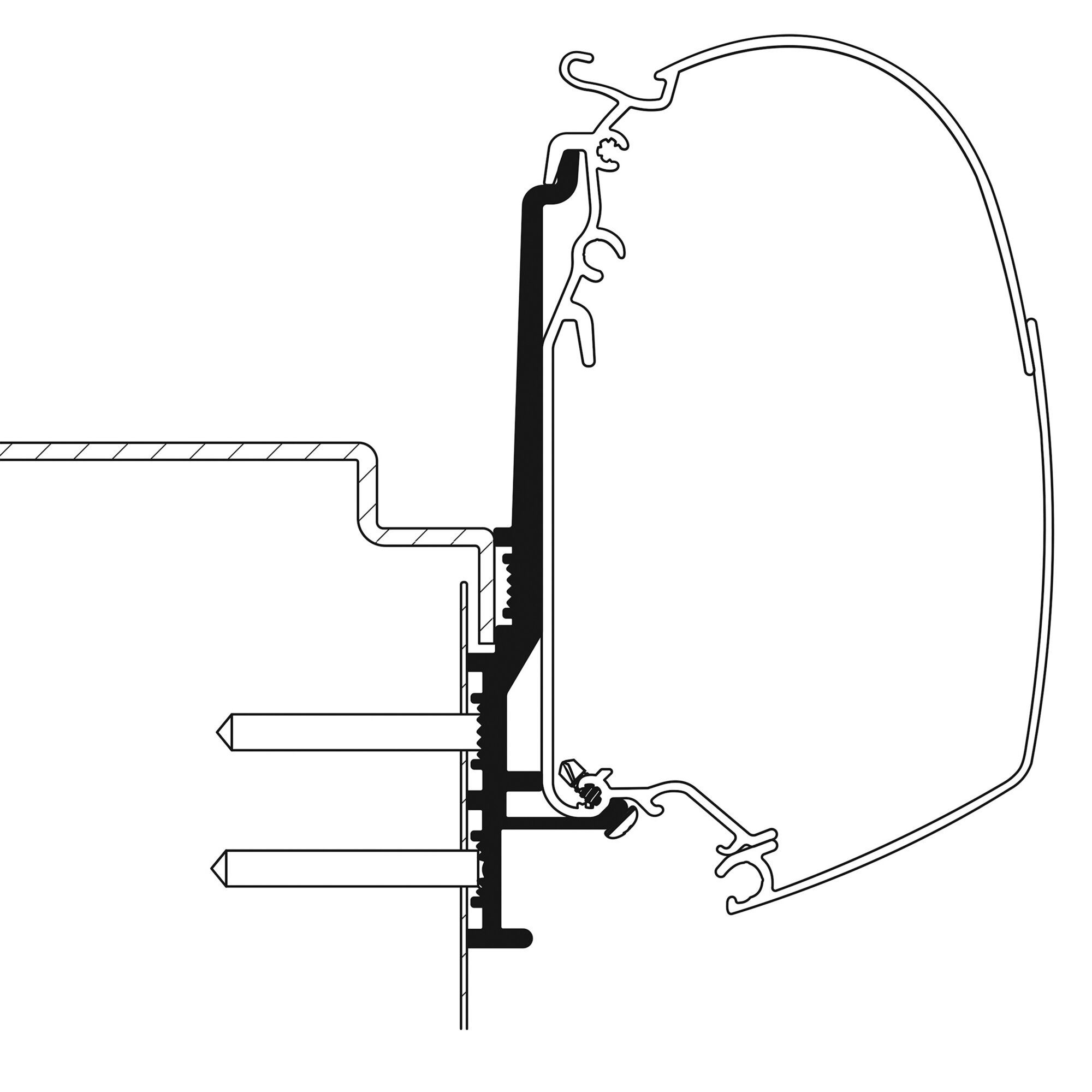 Thule Adapter do Knaus Tourer CUV 500 do TO Series 5