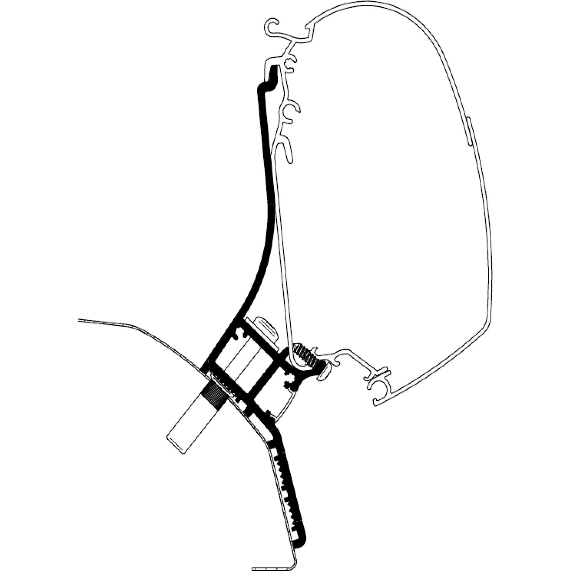 Thule Adapter do Fiata Ducato produkowanego od 2006/07 H2 do TO 5200, 3,15 m