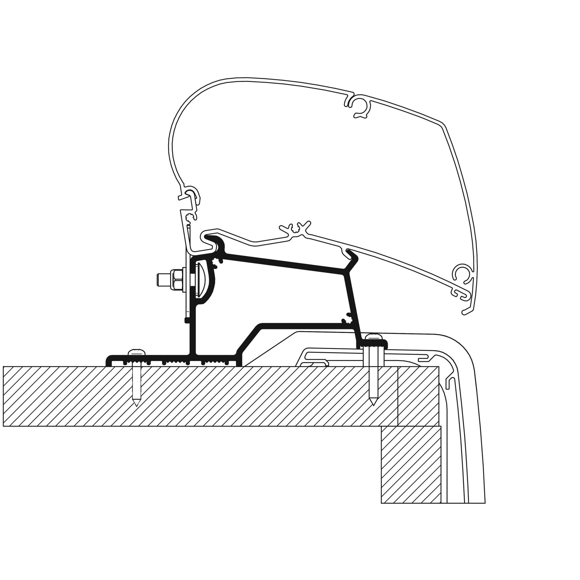Thule Adapter Rapido Compact Seria Compact Do serii TO 6 i 9, 3,50 m