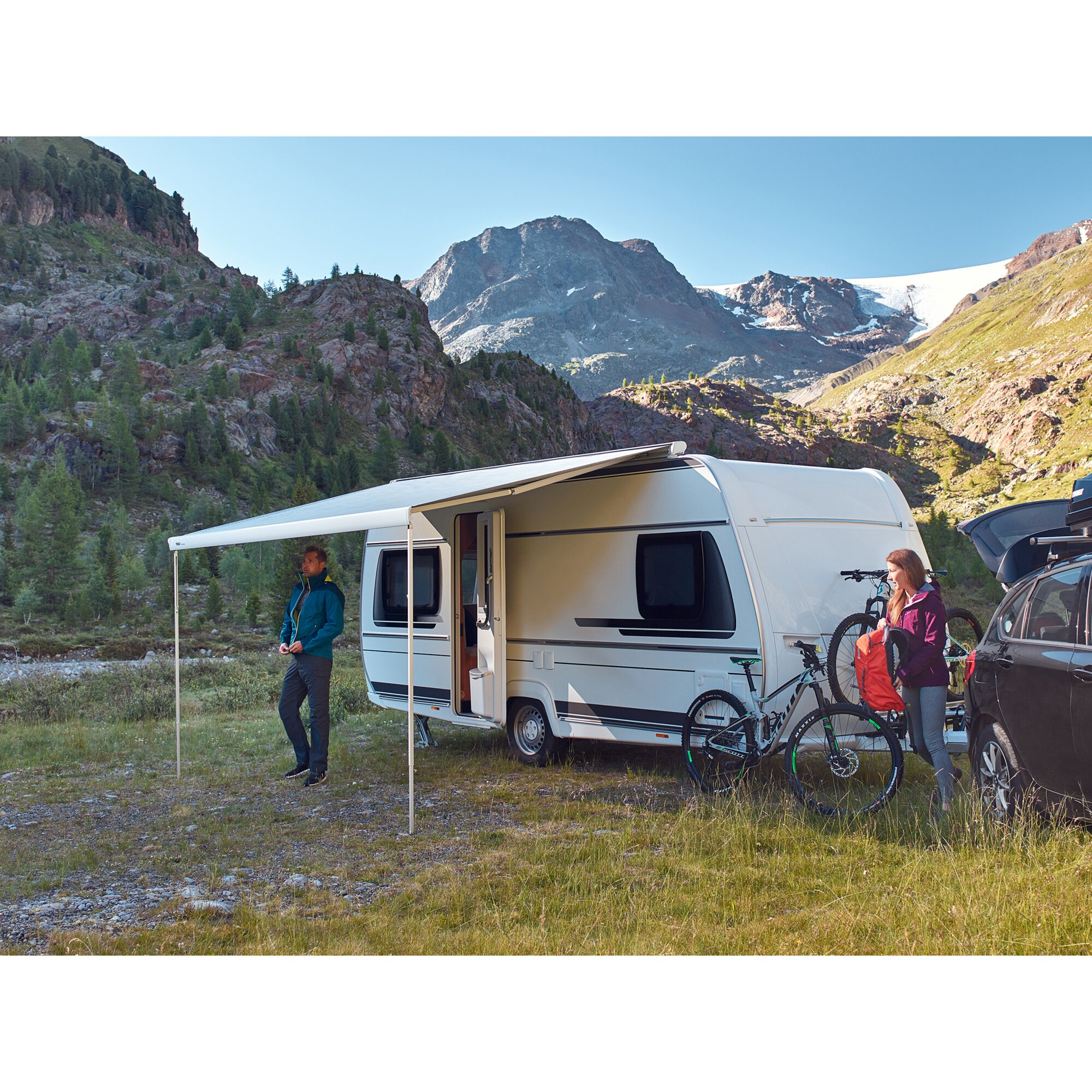 Thule Markiza Thule Omnistor 6300 z silnikiem, antracyt, 3,75 m
