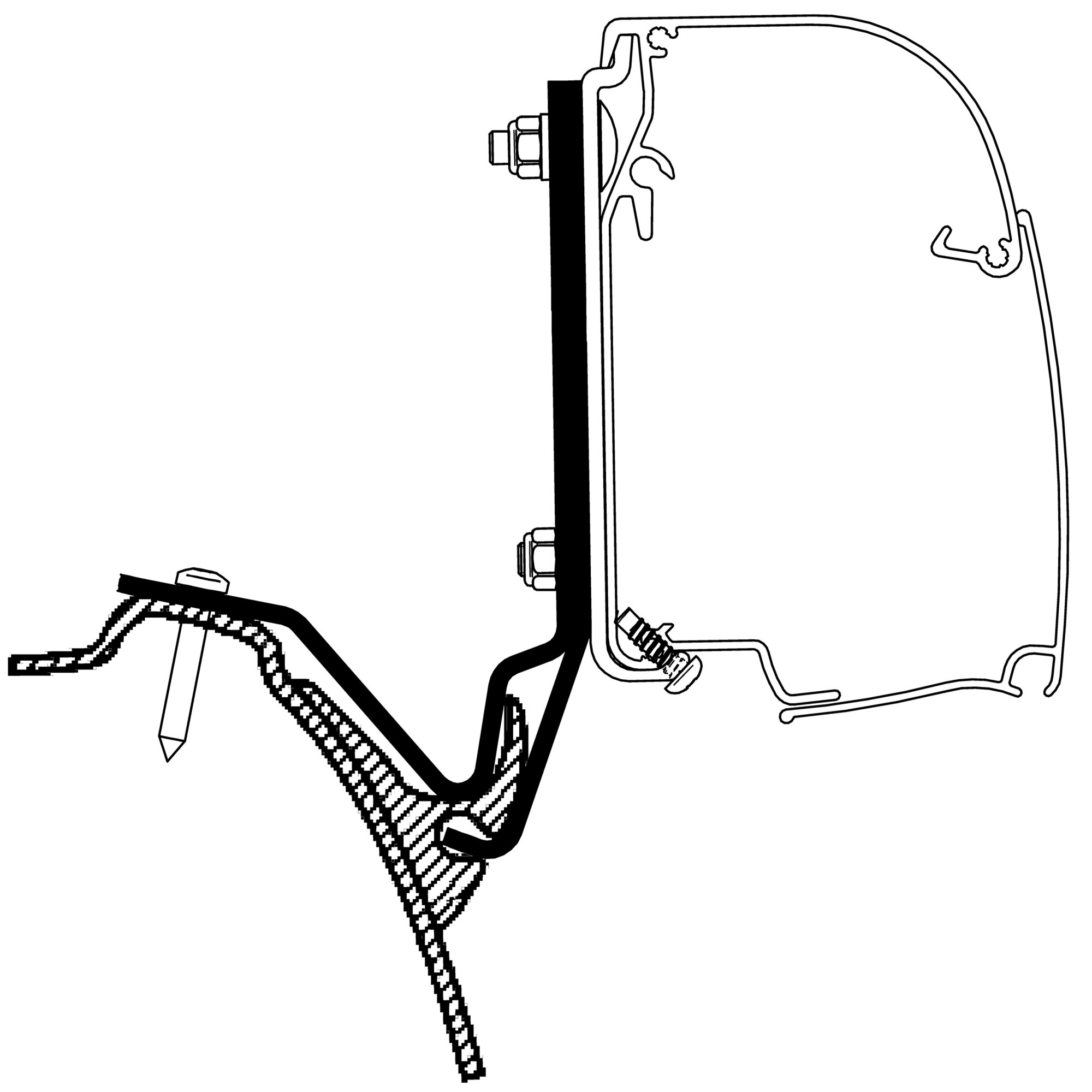 Thule Adapter Westfalia Kepler One/Five/Six do Thule 4200