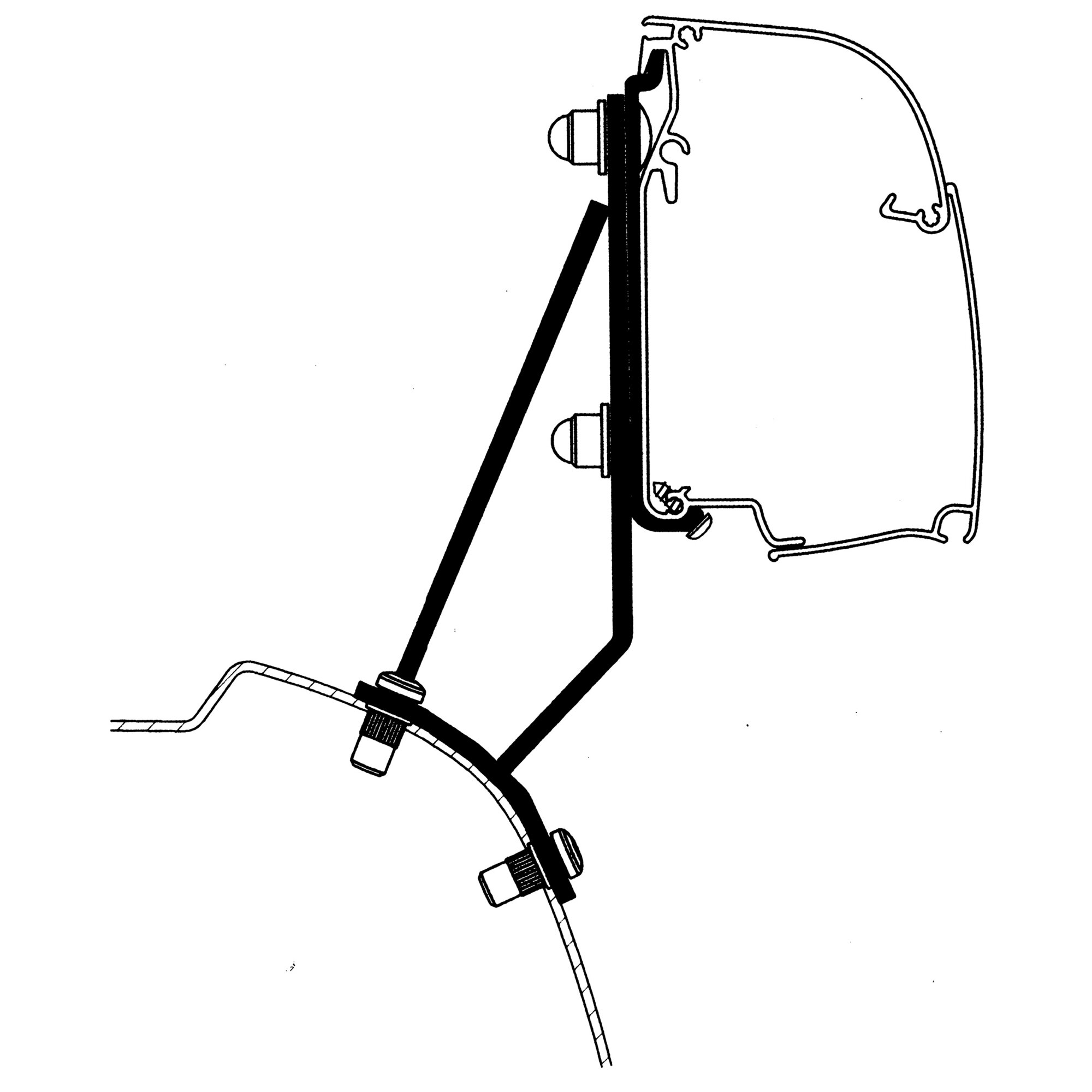 Thule Adapter Urban Ford Custom V70 i VW Transporter 2025 do Thule 4200