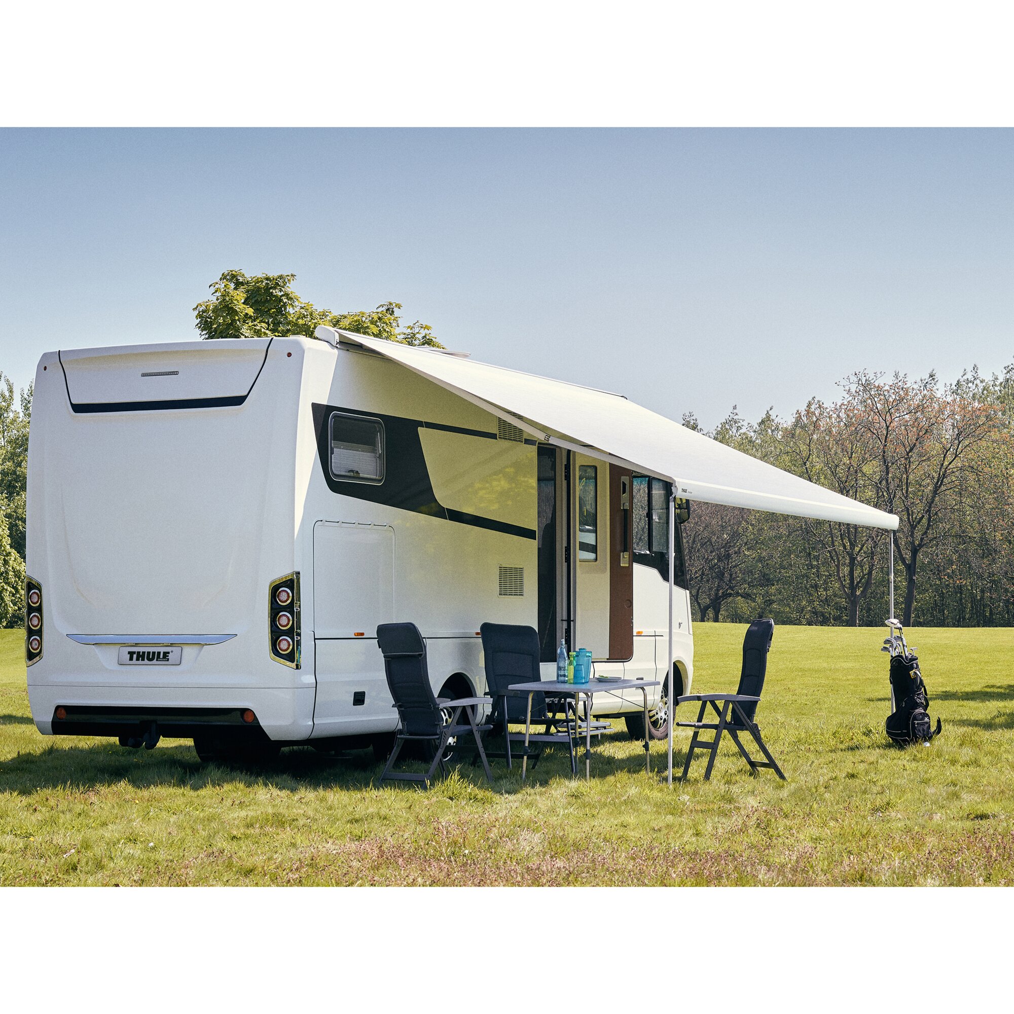 Thule Markiza Thule Omnistor 9200 z silnikiem, biała, 5 m