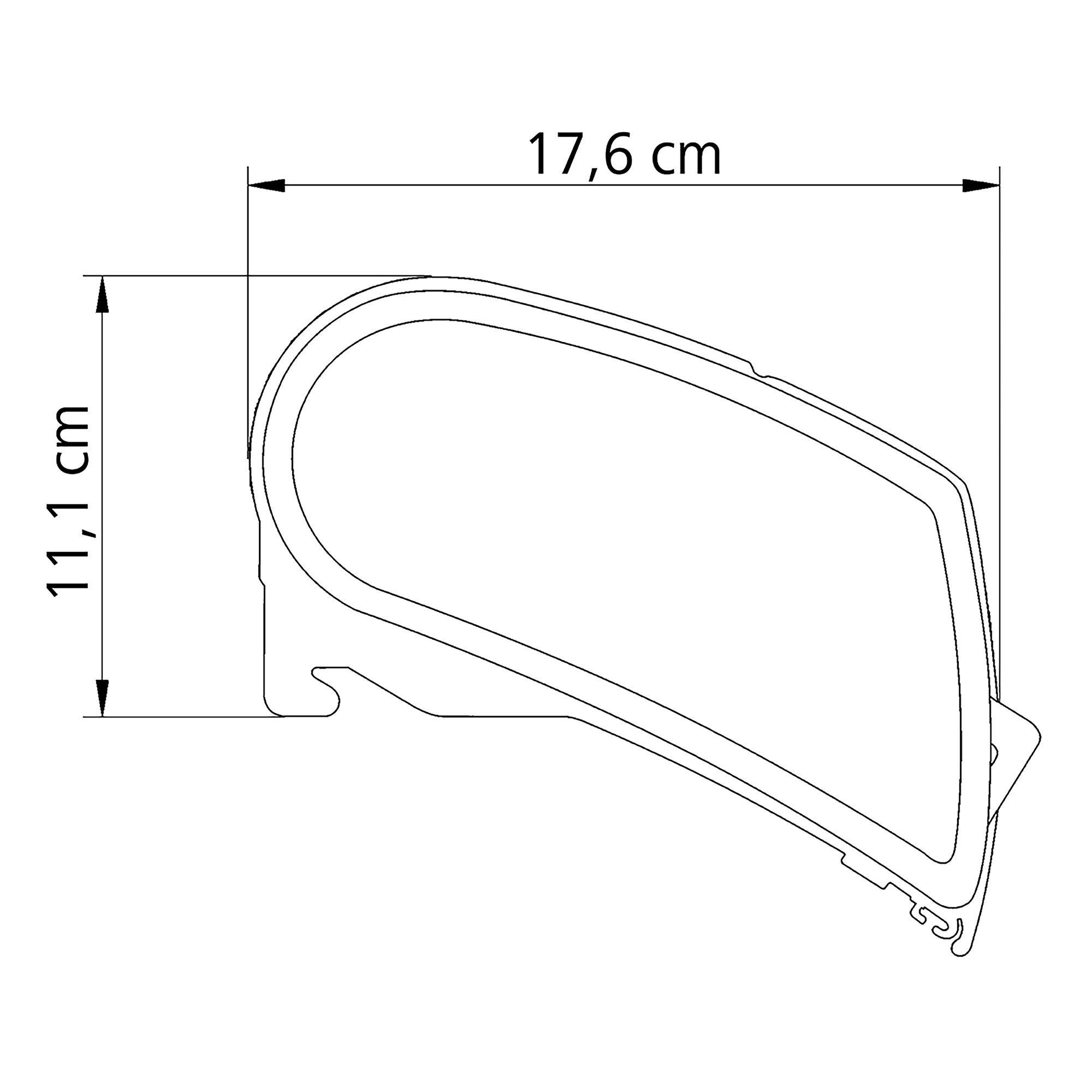 Thule Markiza Thule Omnistor 9200, anodowana, 5 m, Mystic Grey
