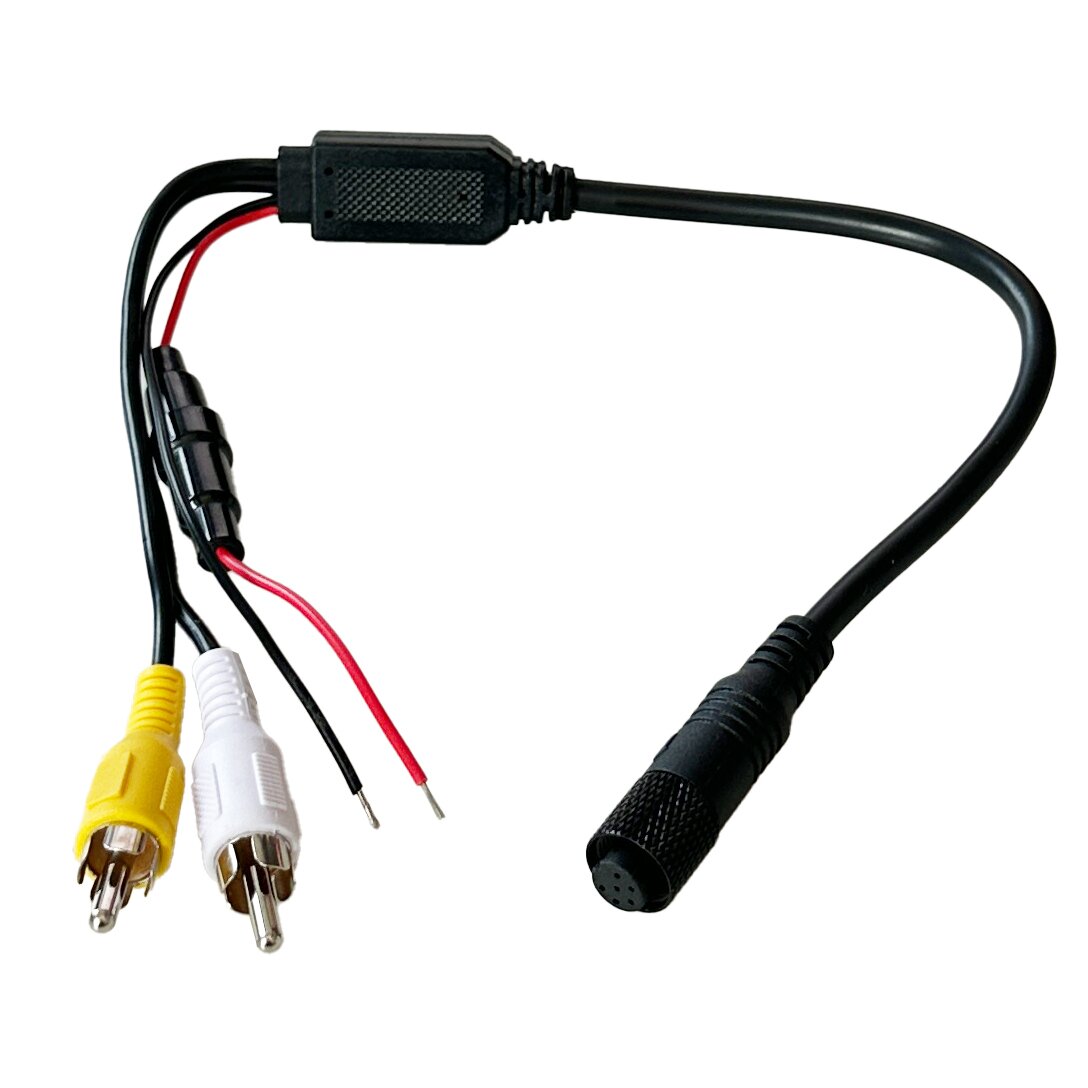 Caratec Adapter monitora, gniazdo 6-pinowe na 2 wtyczki RCA