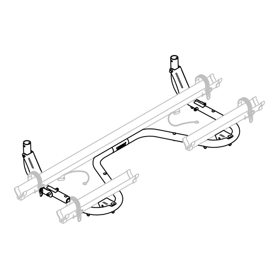 Thule Wspornik szynowy Thule Caravan Superb XT, czarny