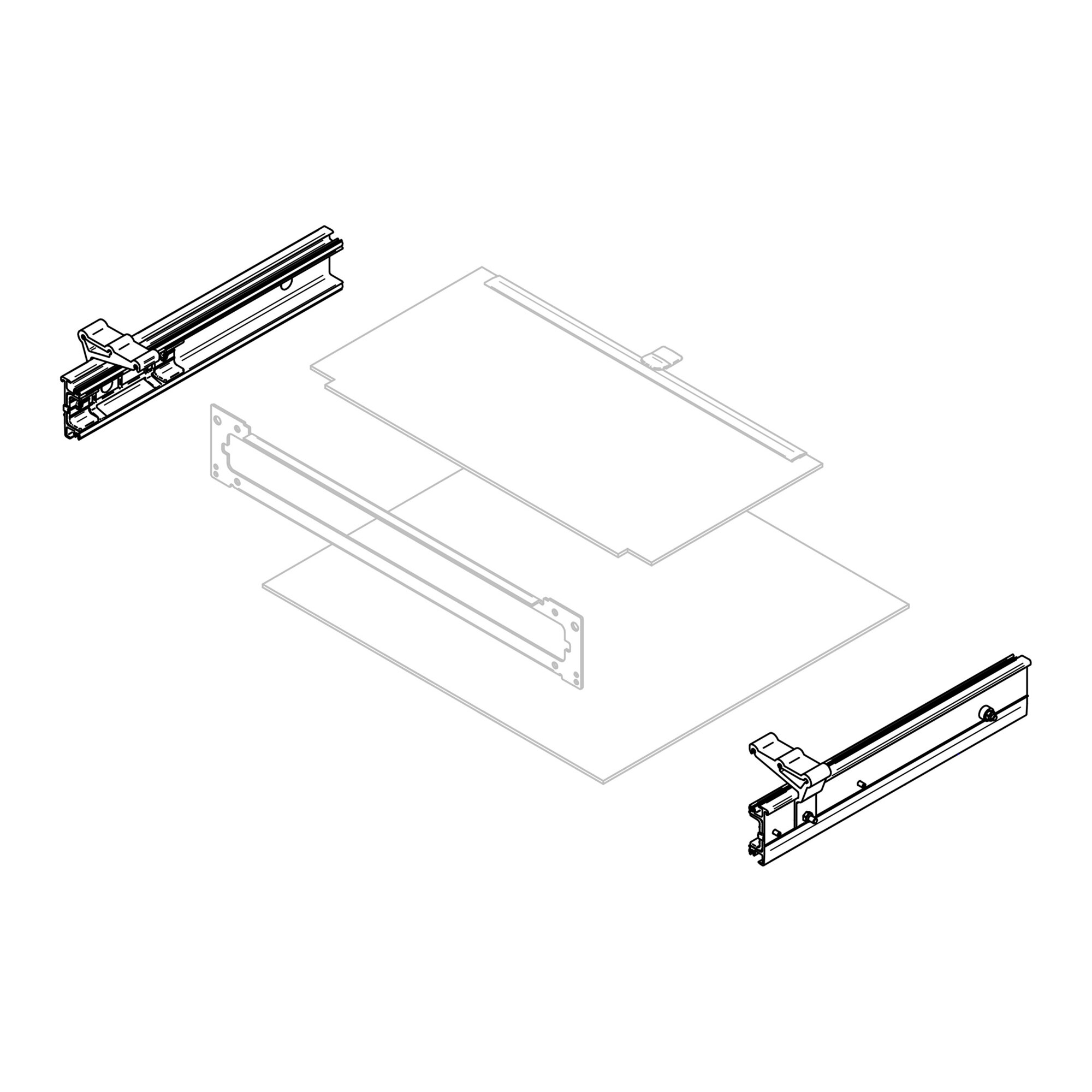 Thule Rama montażowa Thule Slide-Out V19 Crafter 550