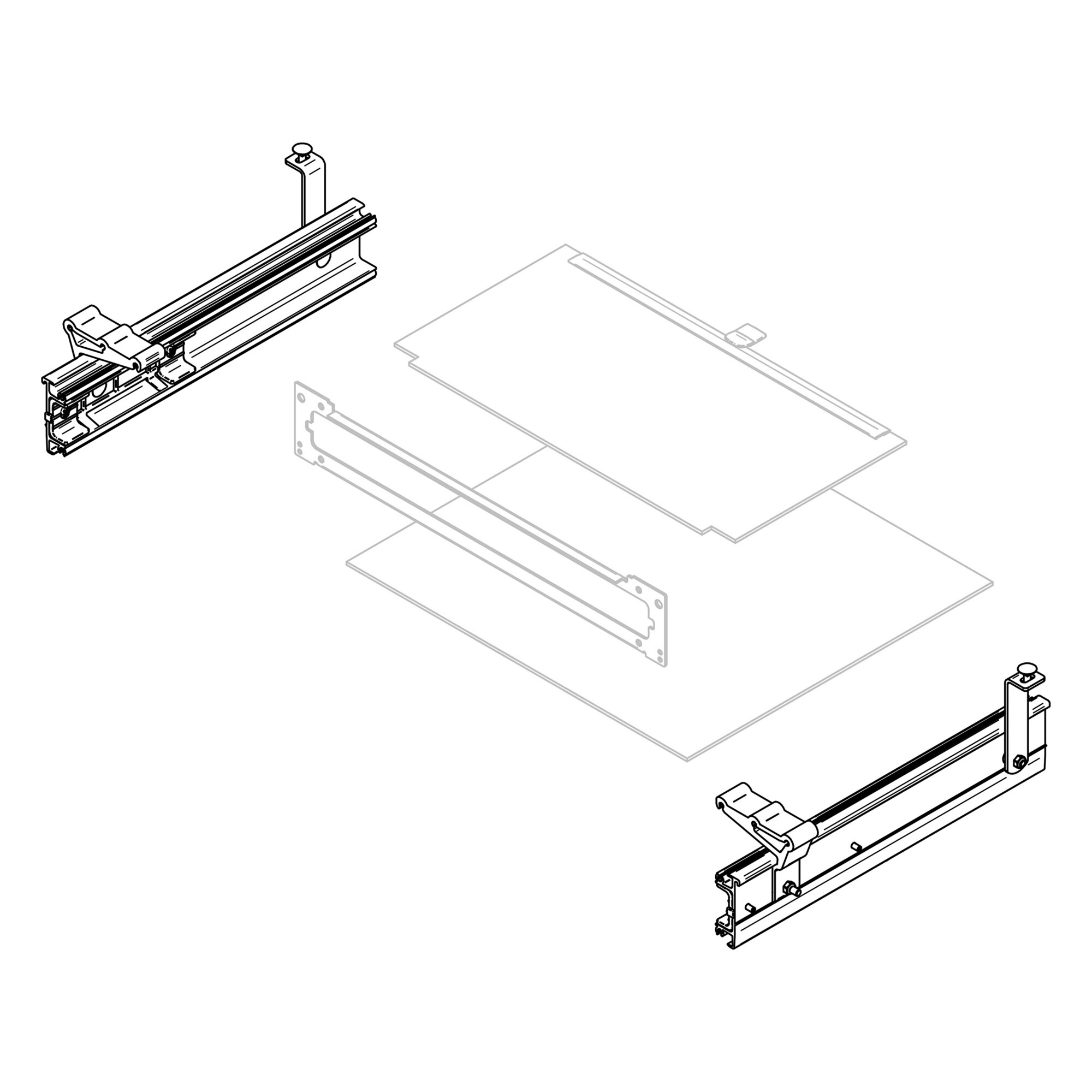 Thule Rama montażowa Thule Slide-Out V19 Ducato 700