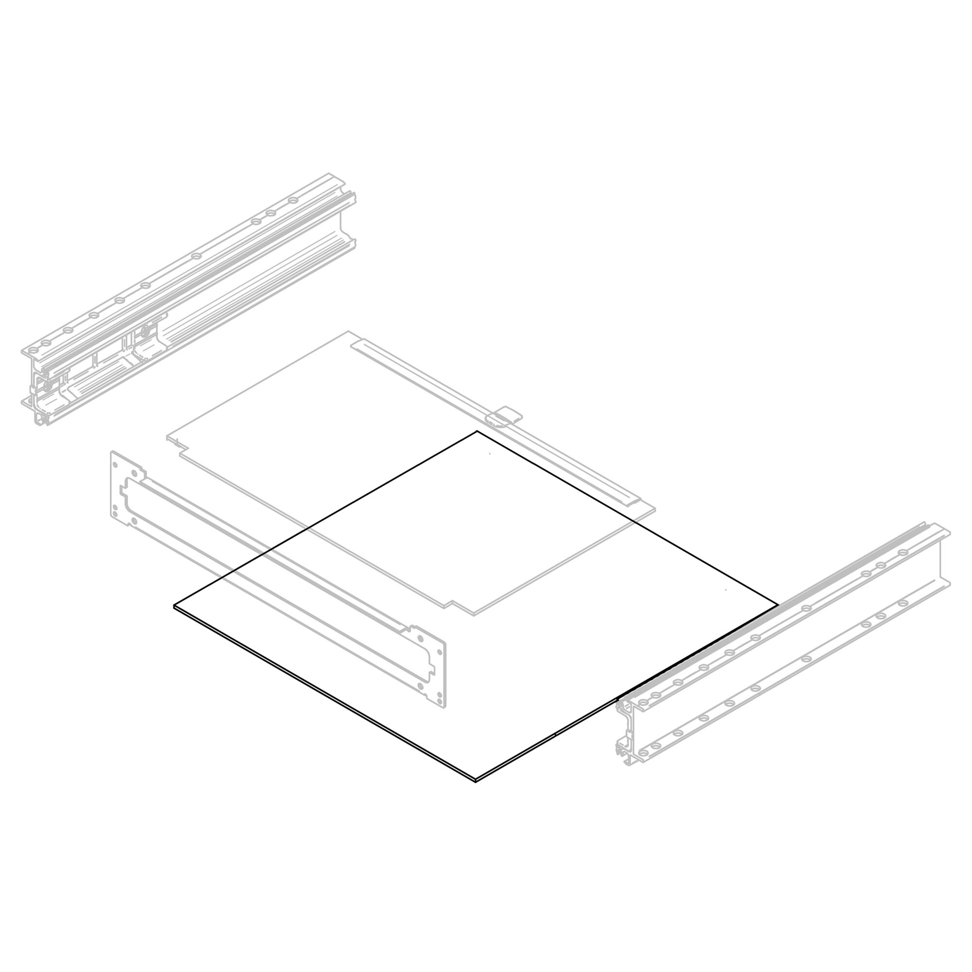 Thule Płytka obudowy dolna Thule Slide-Out 550 V18