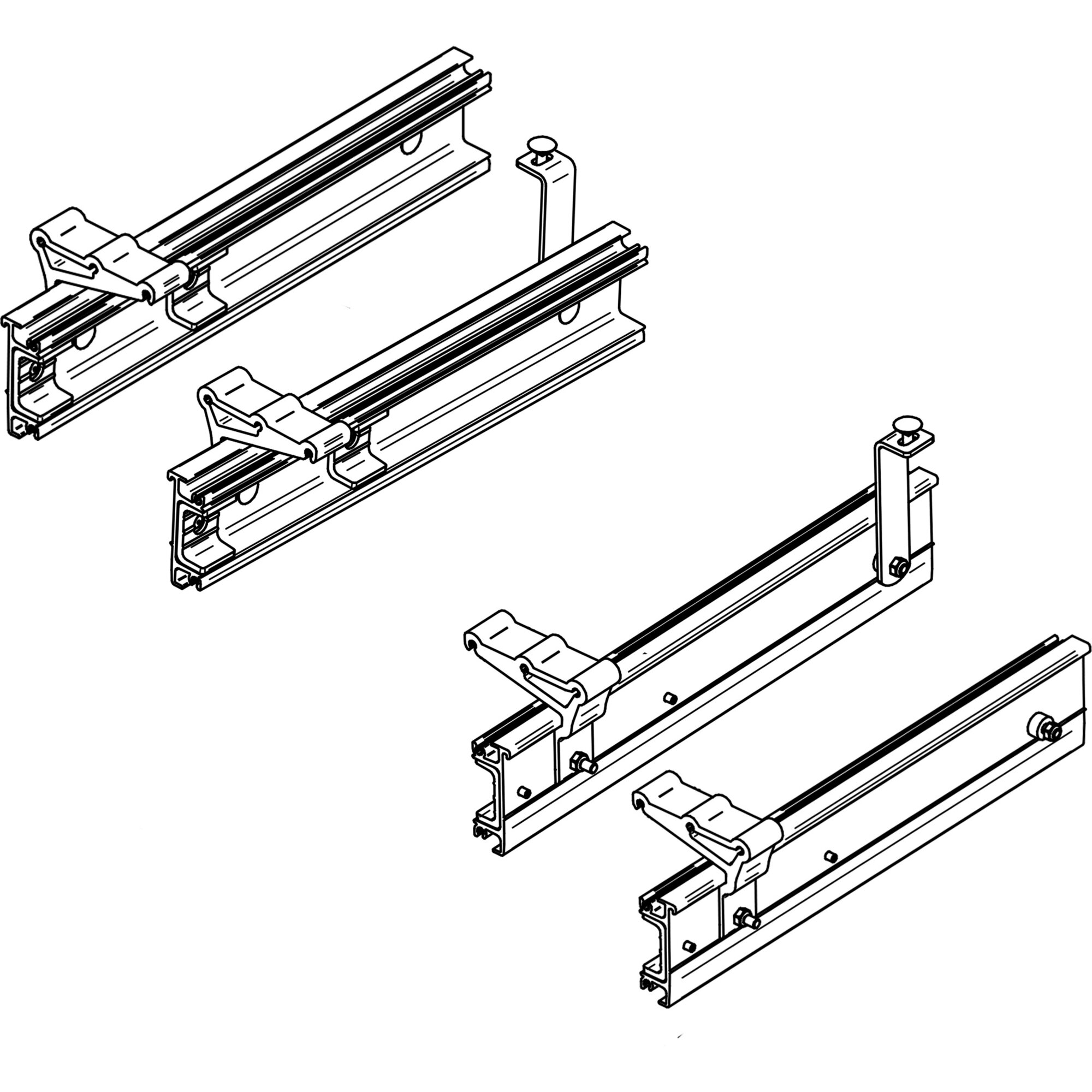 Thule Rama montażowa Thule Slide-Out G2 Crafter 700